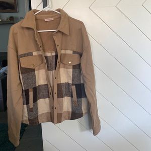 Ces Femme jacket/shirt,brand new size medium. 100% polyester. Super cute!